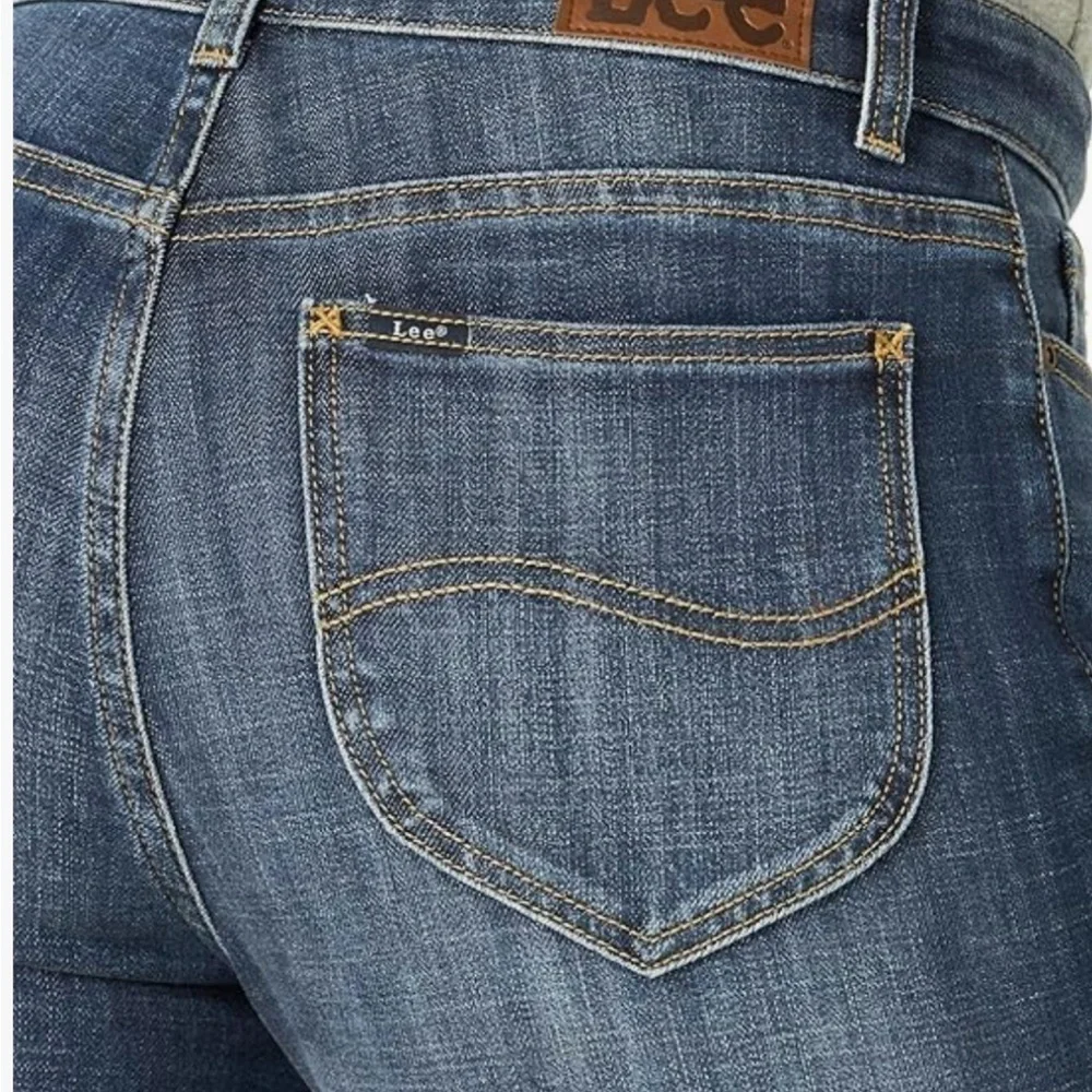 Lee Slim Fit‎ Skinny Mid Rise Jeans Womens 8 Short Blue Preppy Stretch Denim NWT